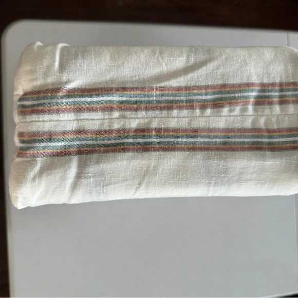 PiuBelle Washed Linen Queen Sheet Set - Picture 5 of 7